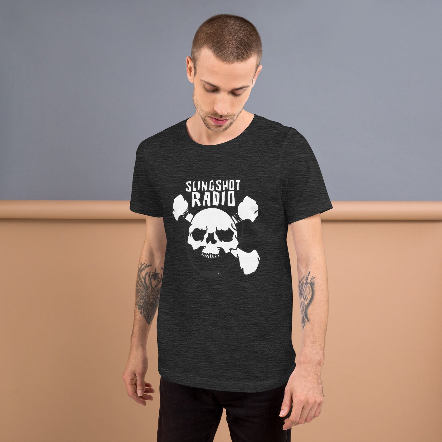 DisBanded Slingshot Radio Skull t-shirt